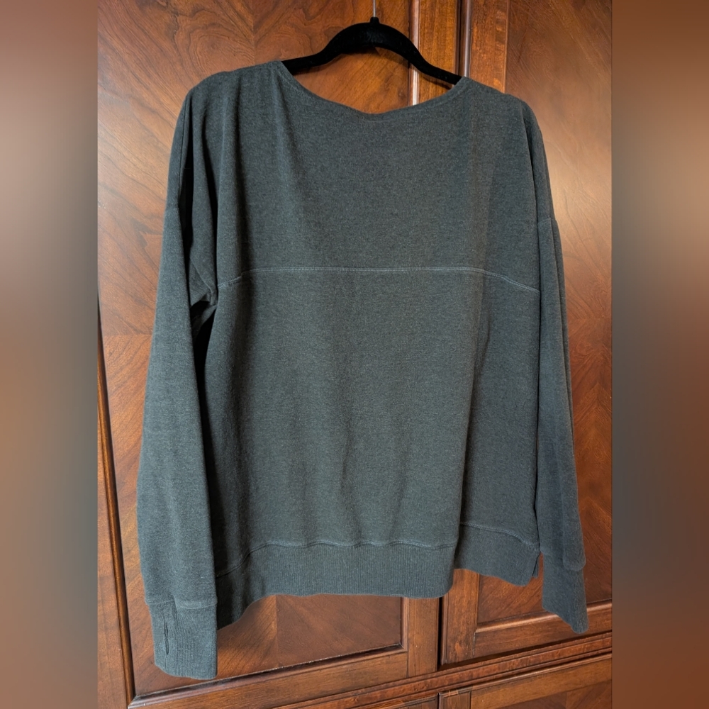 Sweaty Betty Luxe Simhasana Sweatshirt Black Marl Size Large - Picture 6 of 14